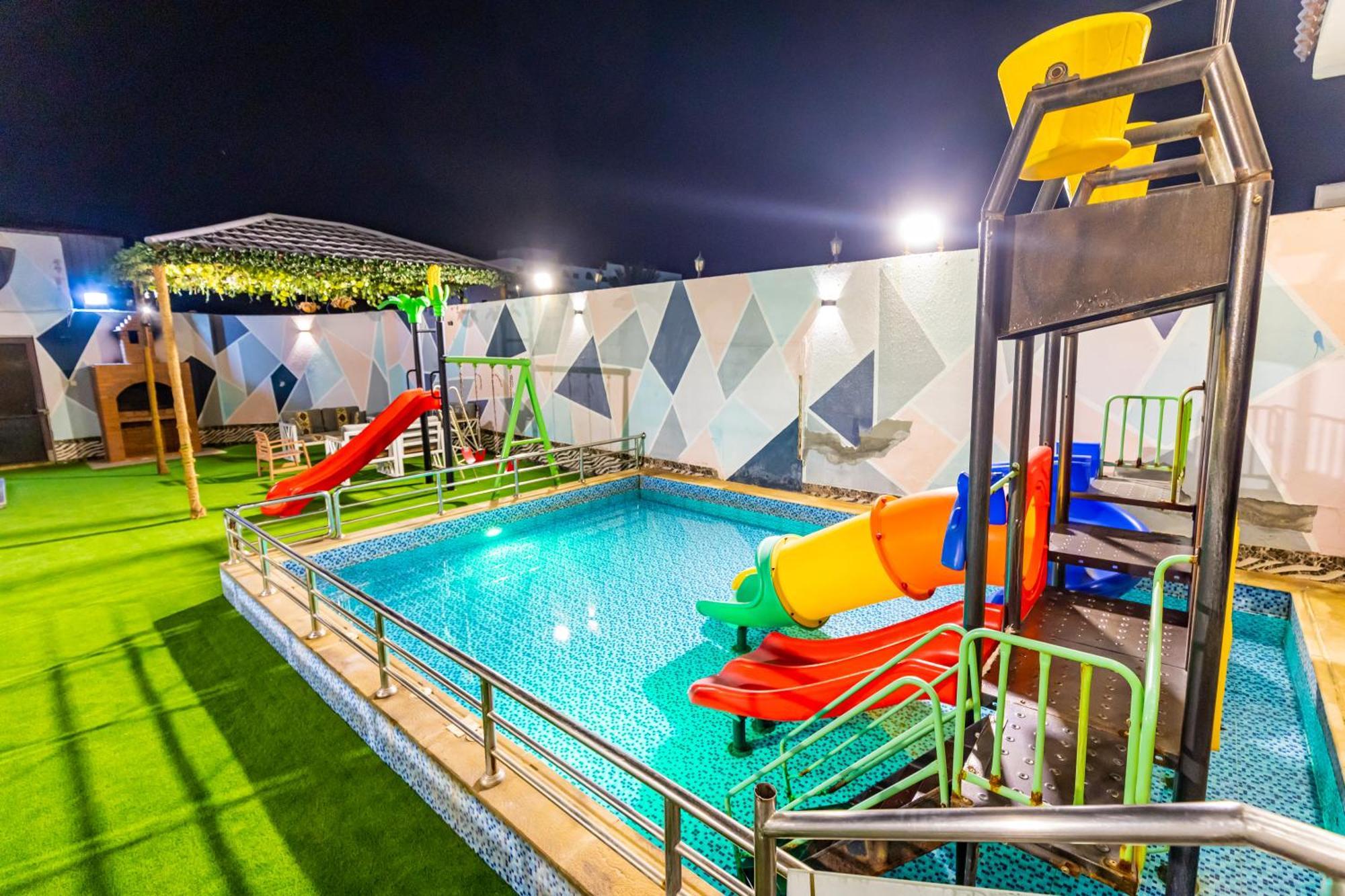 شاليهات الكوخ السويسري وأكوابارك Villa Ash Shishah Esterno foto